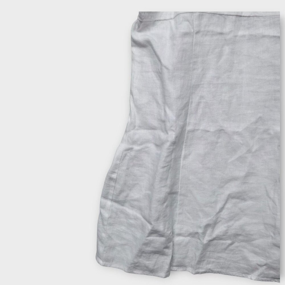 MADEWELL Square-Neck Mini Dress in 100% Linen White 12 NWT - Picture 7 of 12